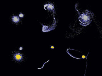 Kosmiczny taniec gwiazd z galaktyk karłowatych