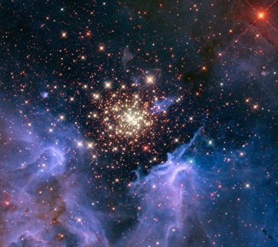 Hubble zaobserwował gwiezdne fajerwerki