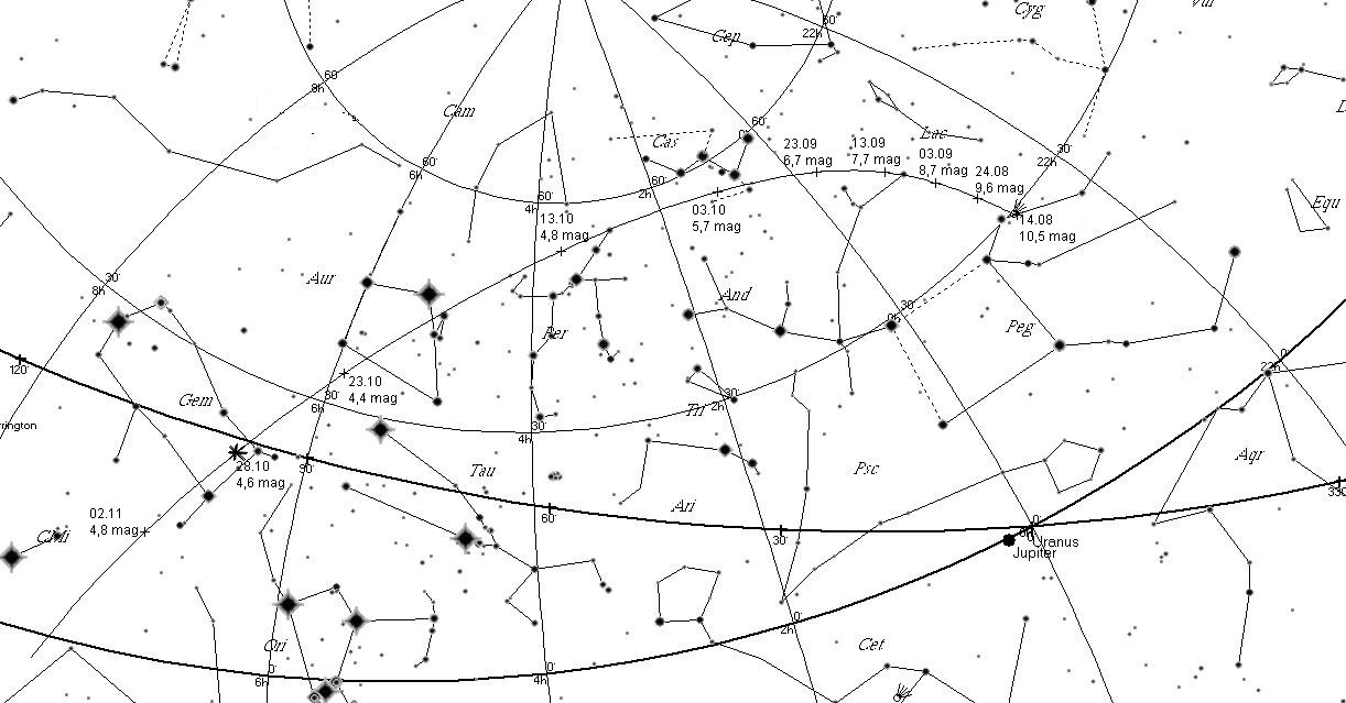 Jasna kometa na jesiennym niebie - 103P/Hartley 2